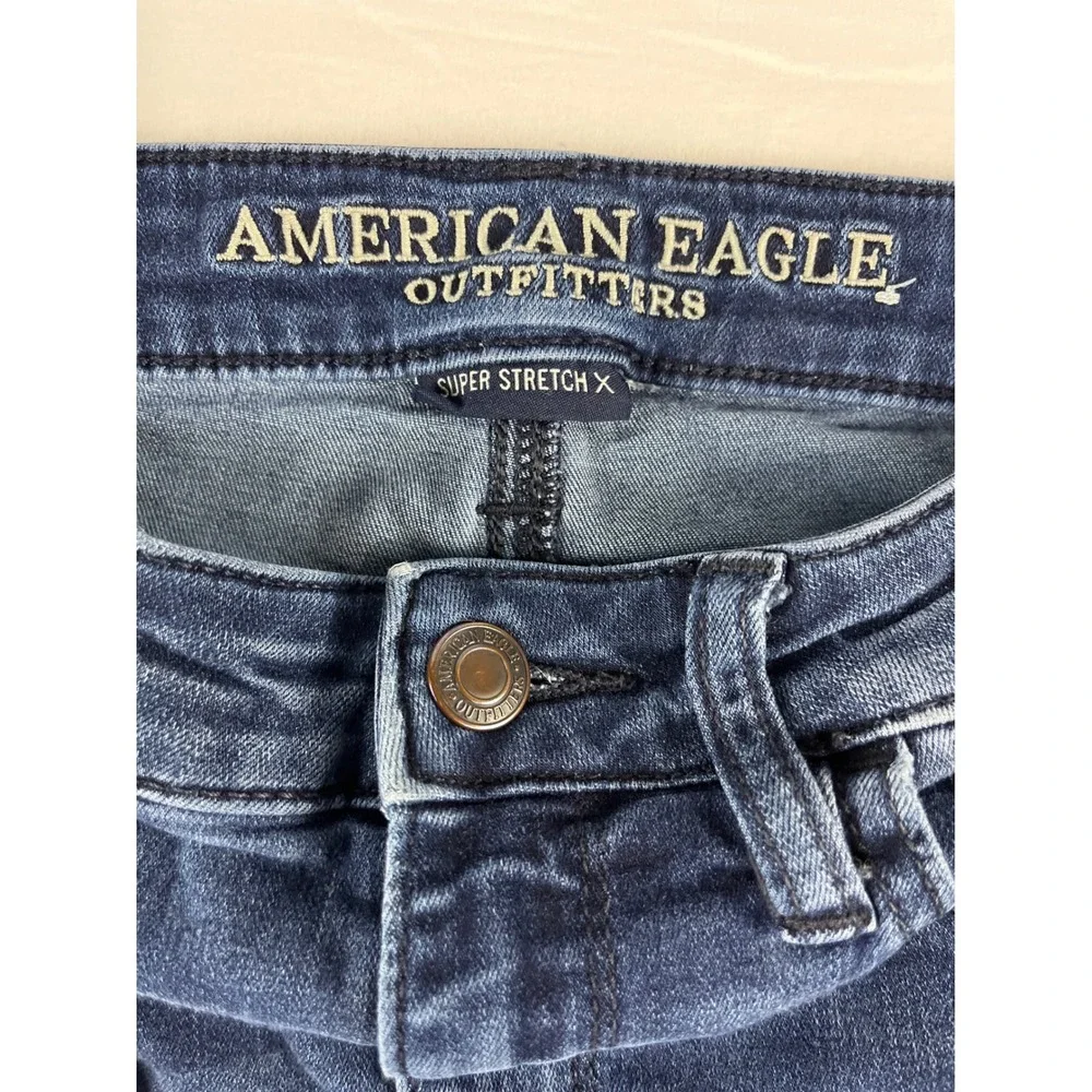 American Eagle Outfitters Super Stretch X Dark‎ Wash Skinny Jeans - Picture 5 of 8